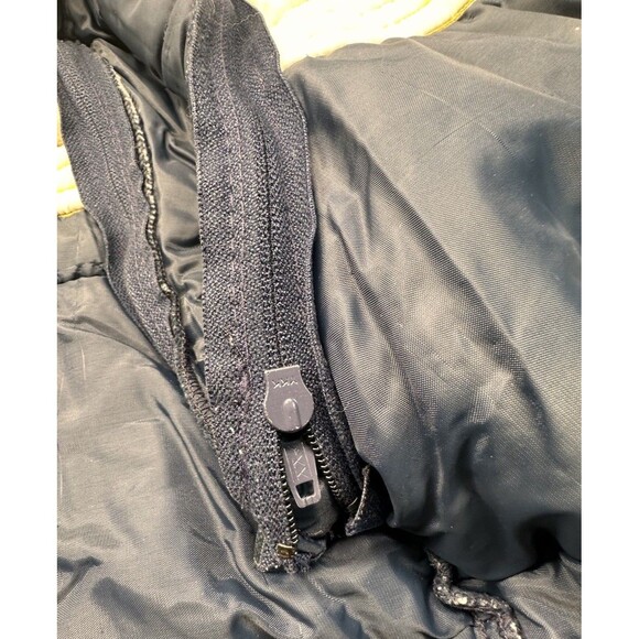 Vintage Ski Jacket Vest Weathercaster 70s 80s Blue Racing Ad Monroe Shocks SizeS - Picture 9 of 16